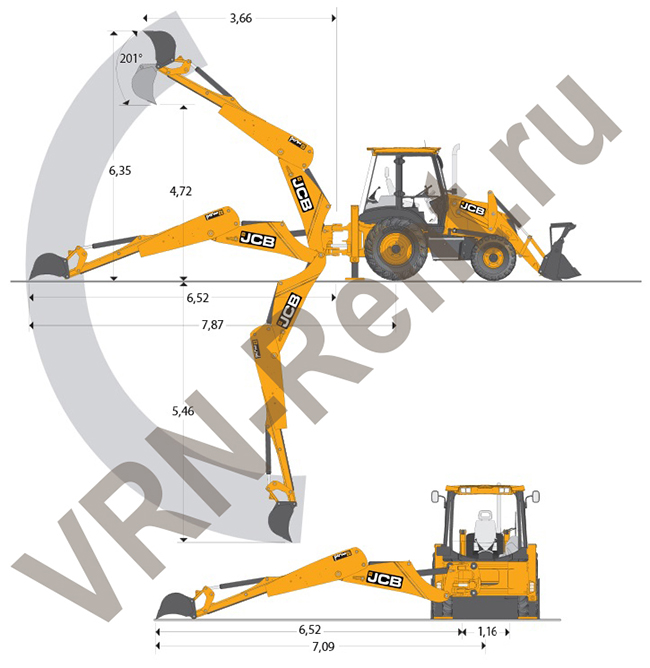 ������ �����������-���������� JCB 3CX � ��������